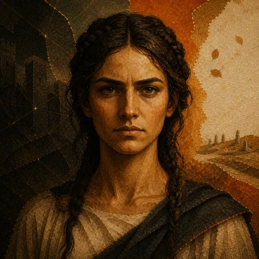 Portrait symbolique de Antigone