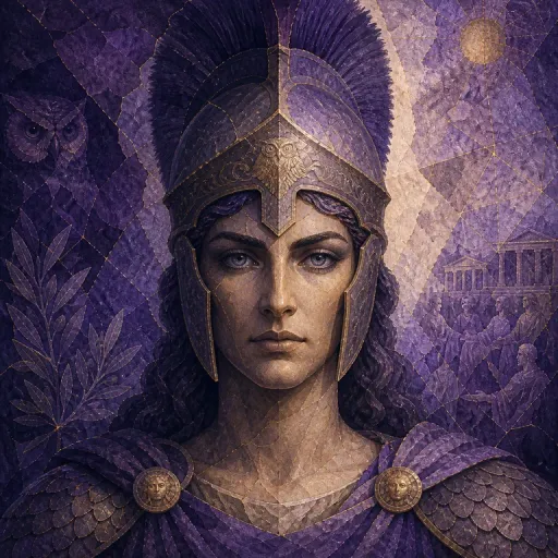 Portrait symbolique de Athéna