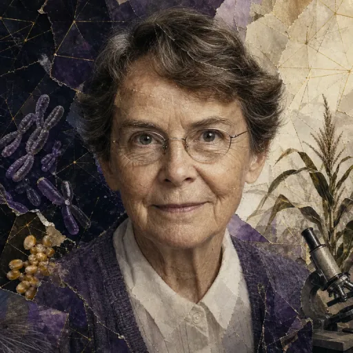 Portrait symbolique de Barbara McClintock