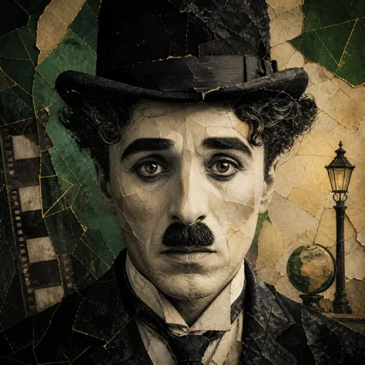 Portrait symbolique de Charlie Chaplin