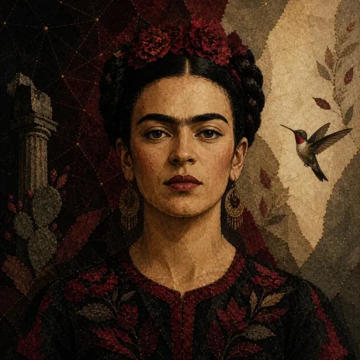 Portrait symbolique de Frida Kahlo