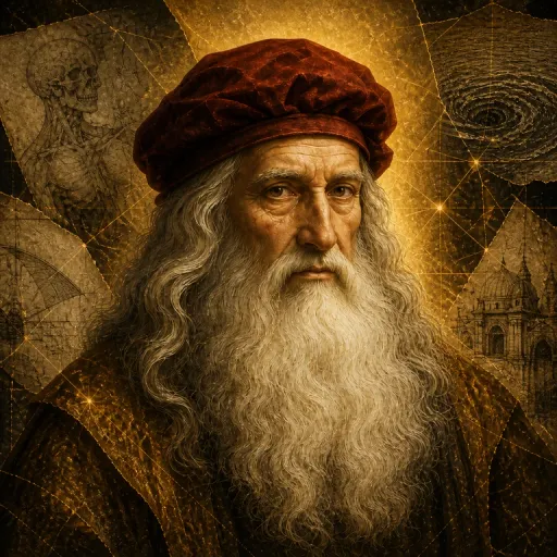 Portrait symbolique de Léonard de Vinci