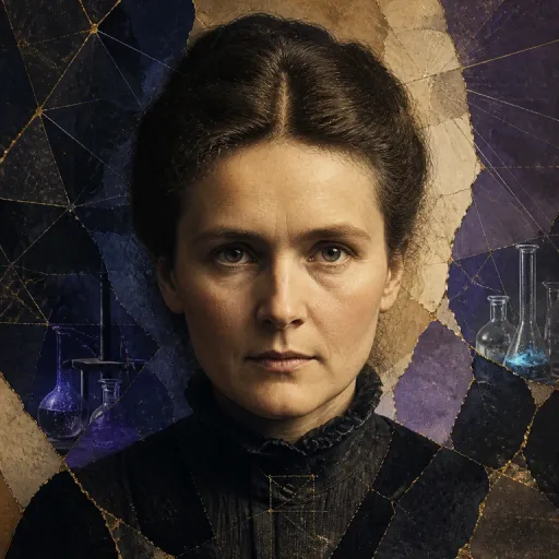 Portrait symbolique de Marie Curie