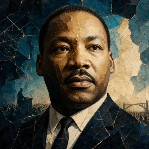 Portrait symbolique de Martin Luther King Jr.