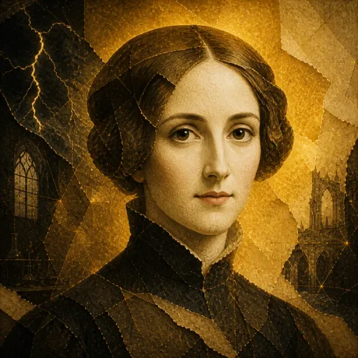 Portrait symbolique de Mary Shelley