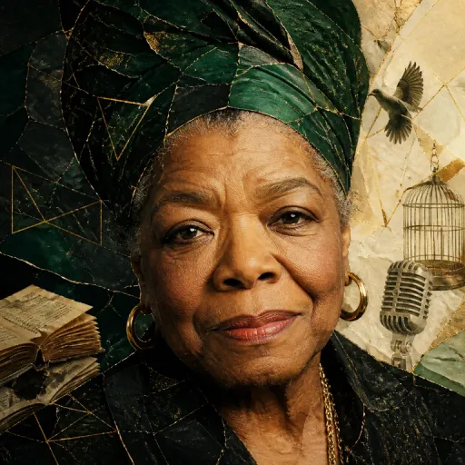 Portrait symbolique de Maya Angelou