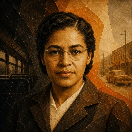 Portrait symbolique de Rosa Parks
