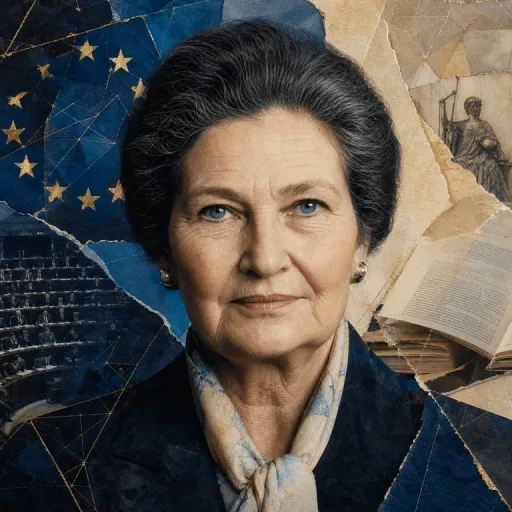 Portrait symbolique de Simone Veil